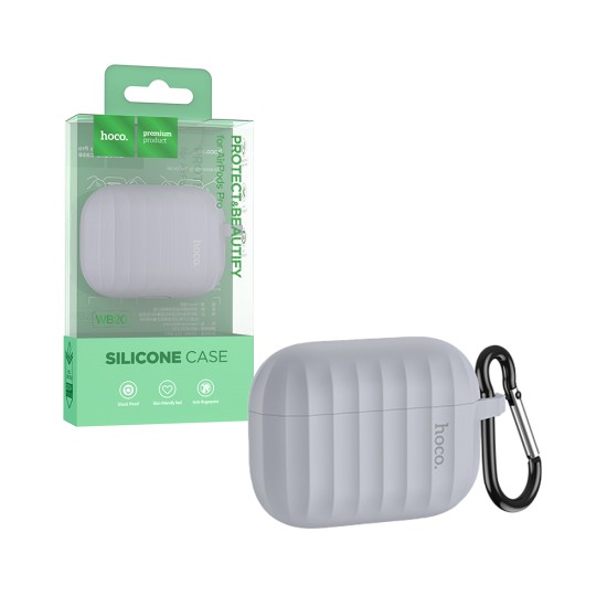 Silicone Case Hoco WB20 Fenix For Airpods Pro Grey Silicone Case Hoco WB20 Fenix For Airpods Pro Grey
